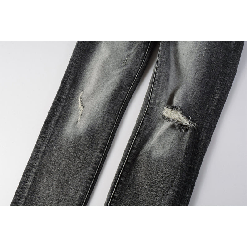 Mens trendy purple jeans, 100% cotton Pure Cotton High Street Trend