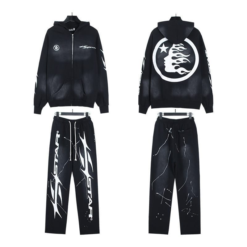 HS Hoodie And Pants Two-Piece Set