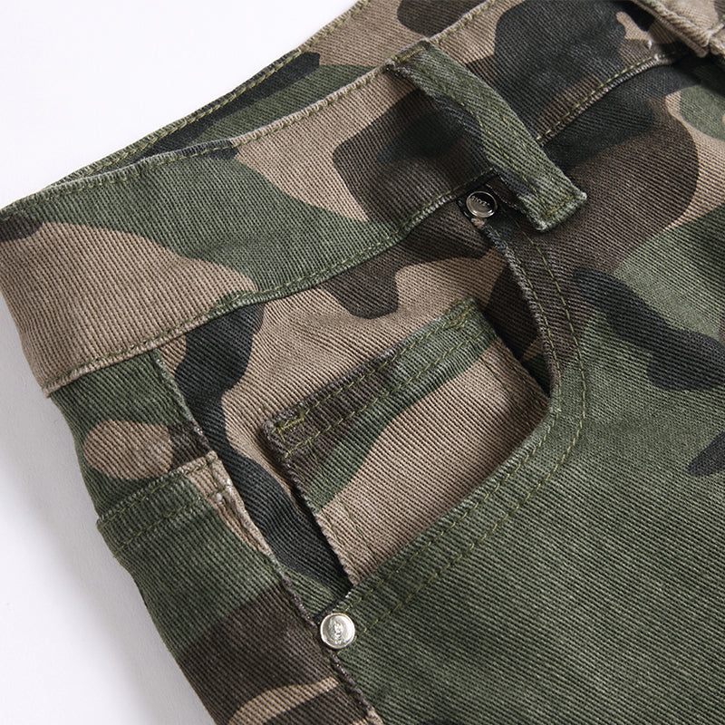 Mens Fashion Jeans camouflage 5708#