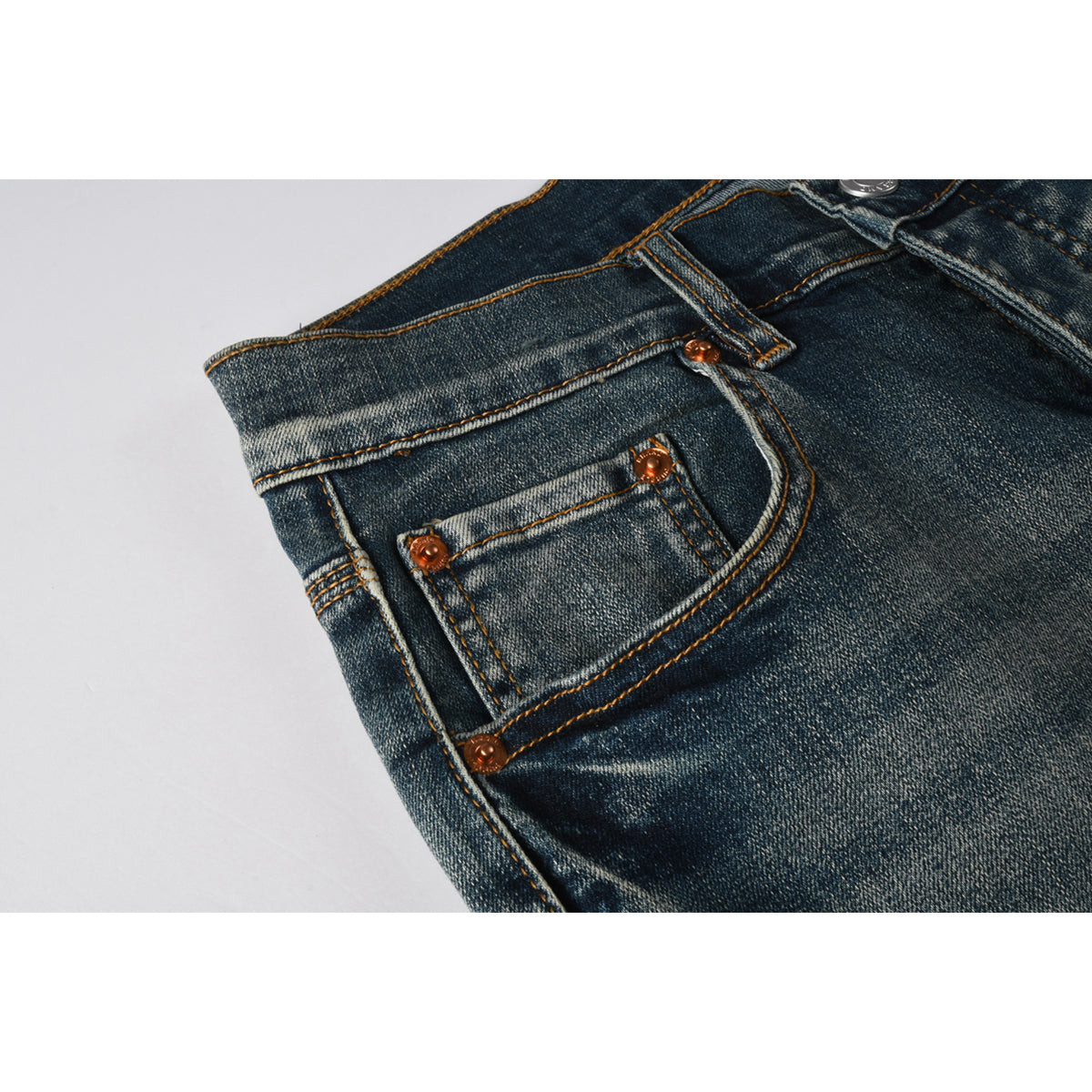 Mens trendy purple jeans, 100% cotton High Street Distressed