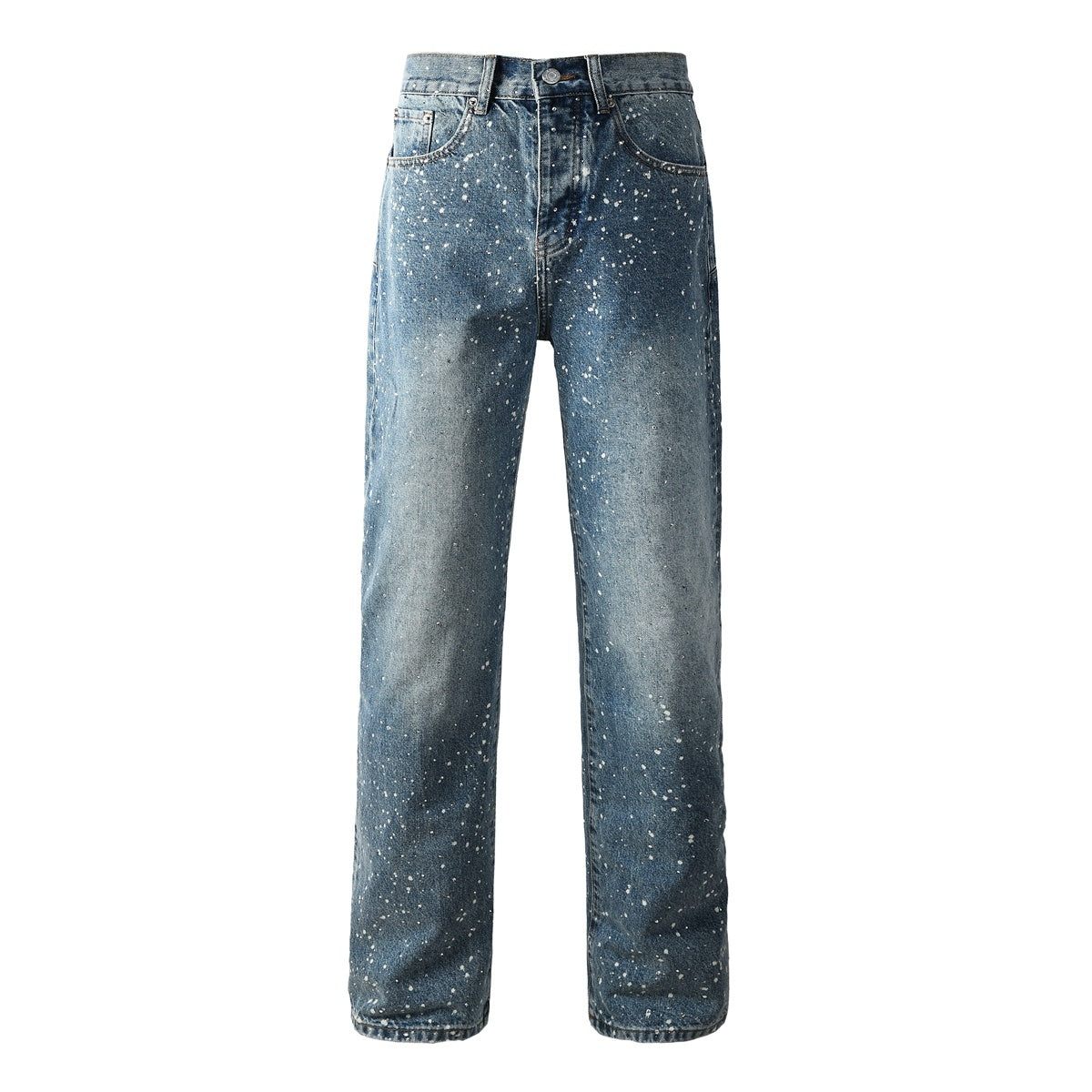 Mens trendy purple jeans, 100% cotton Rhinestones #9126