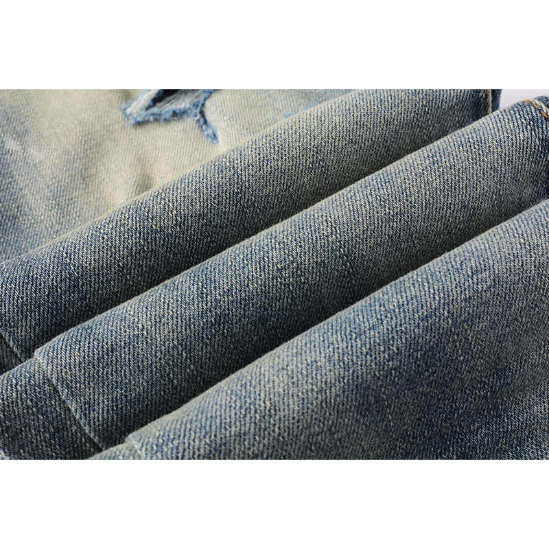 Mens trendy purple jeans, 100% cotton Pure Cotton High Street Trend