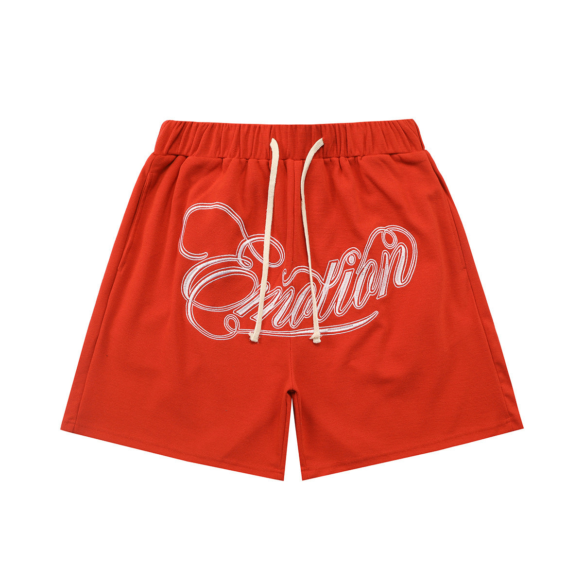 Mixed Emotion T-Shirt Embroidered Lapel Short Sleeve Shorts