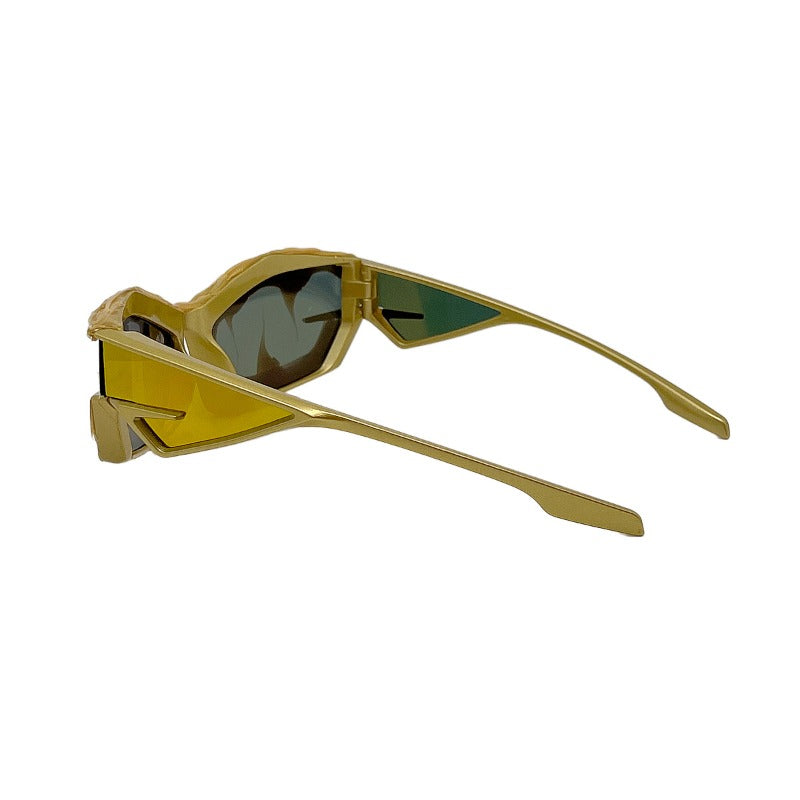 Trendy punk glasses y2k shark teeth