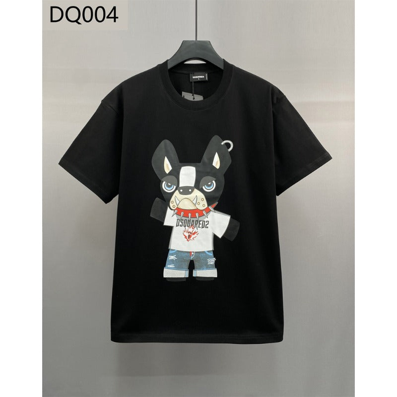 DSQ2 T Shirts Loose Cartoon Print