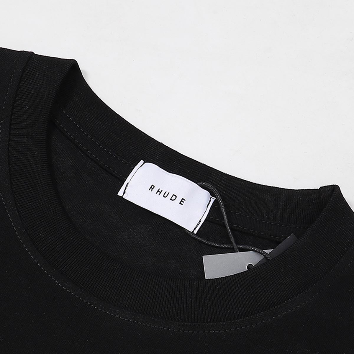 Rhude T Shirts Diamond Solid Color Letter Printing Cotton Casual Short Sleeve Men and Women