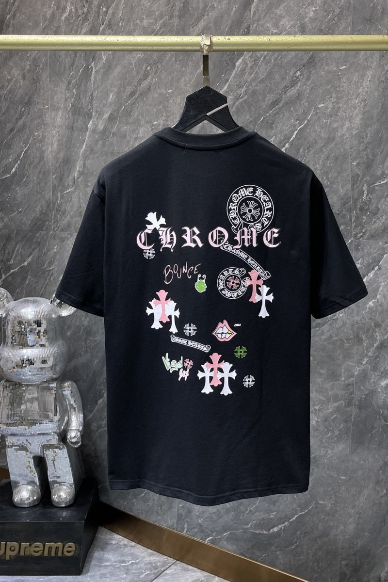 Chrome heart T shirts High-quality 100% cotton streetwear