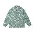 Unisex Jacket Couple Jacquard Fabric Spring and Summer Turn-down Collar Coat