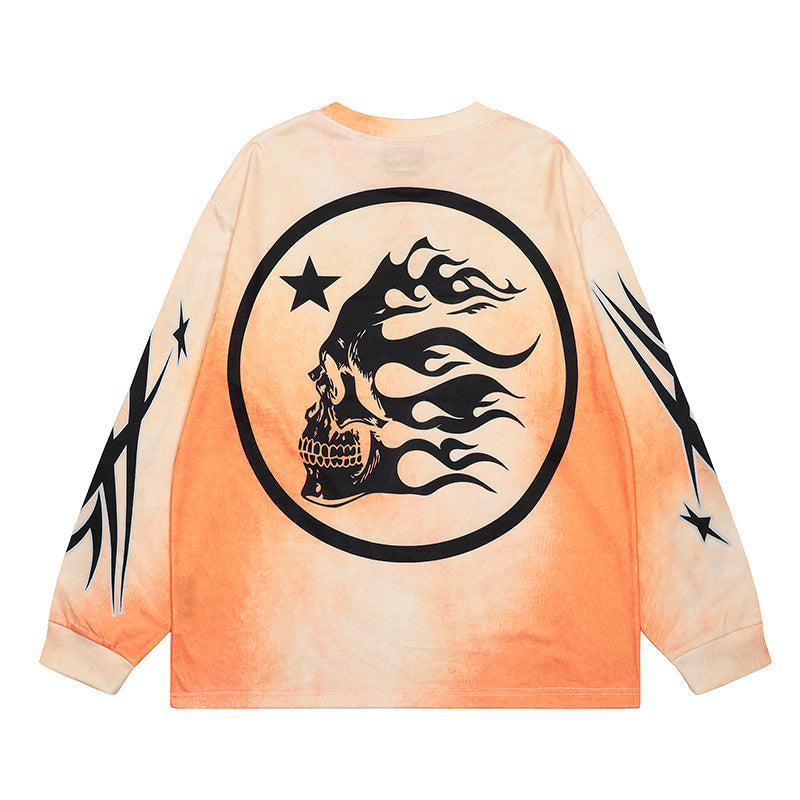HS Long Sleeve Shirts Hip-hop loose oversize