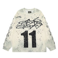 HS Long Sleeve Shirts Hip-hop loose oversize