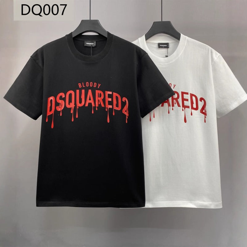 DSQ2 T Shirts small letter flower tide brand