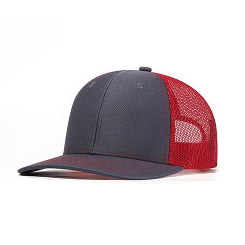 Trendy flat brimmed snapback hats sunshade net hat