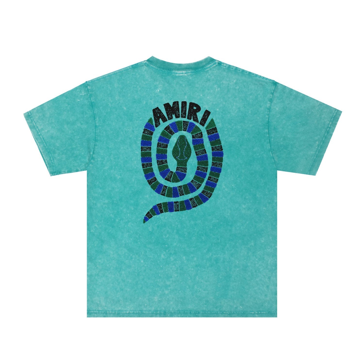 Amiri Washed Distressed T Shirt Printed Trendy Pure Cotton
