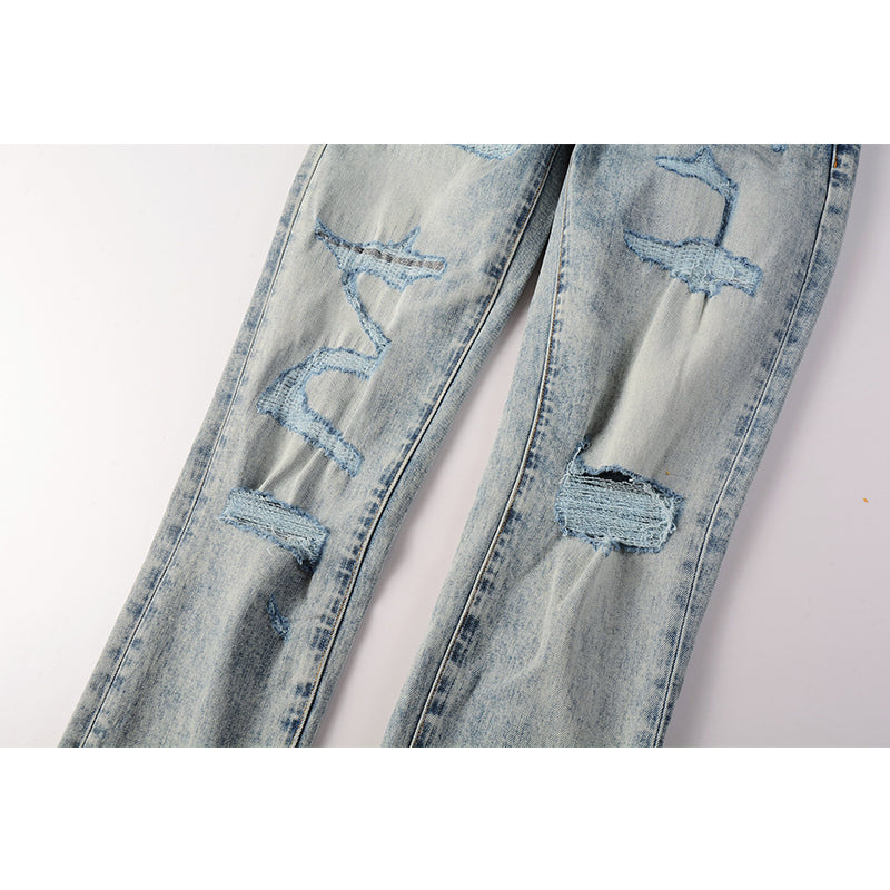 Mens trendy purple jeans, 100% cotton Pure Cotton High Street Trend