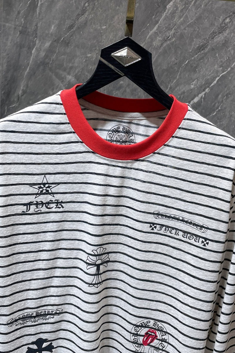 Chrome heart Long Sleeve Shirts High-quality 100% cotton streetwear