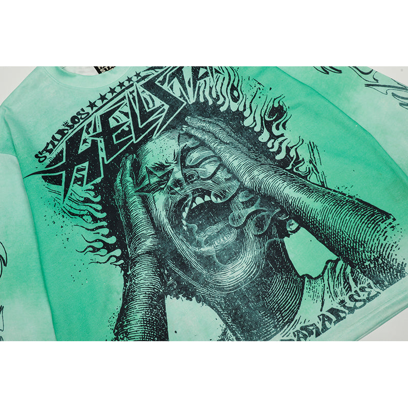 HS Long Sleeve Shirts Hip-hop loose oversize