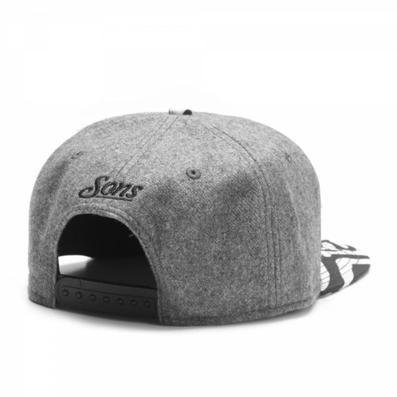 Trendy flat brimmed snapback hats letterc spring summer sun hat