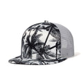 Trendy flat brimmed snapback hats spring summer breathable sunshade