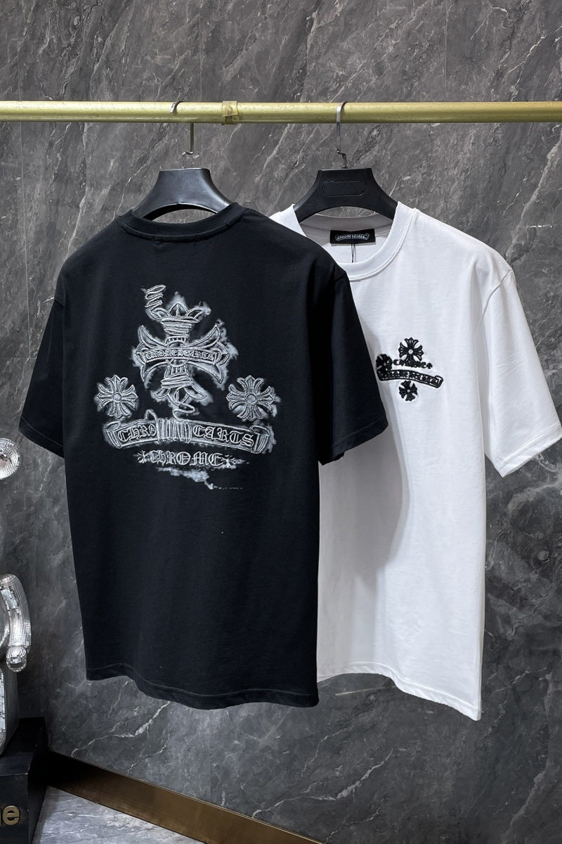 Chrome heart T shirts High-quality 100% cotton streetwear
