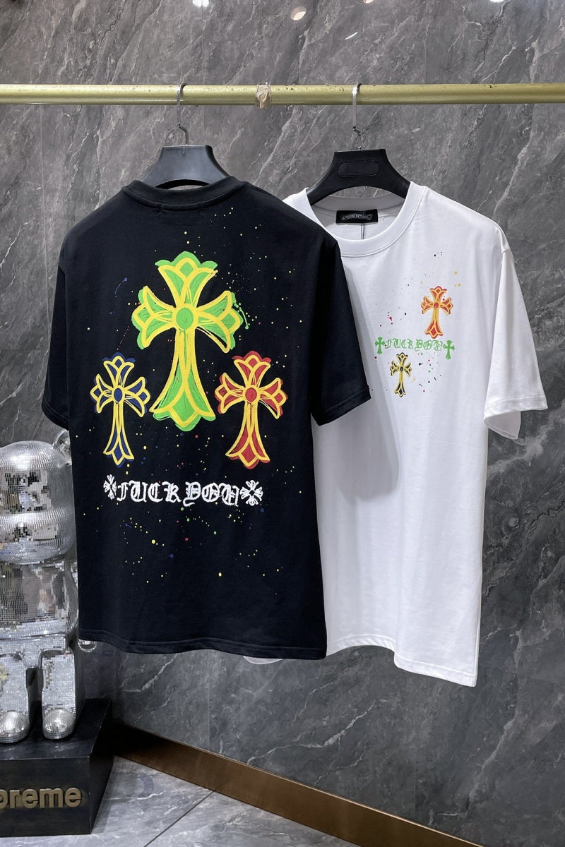 Chrome heart T shirts High-quality 100% cotton streetwear