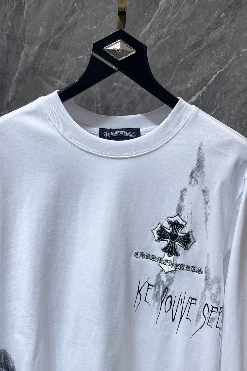 Chrome heart Long Sleeve Shirts High-quality 100% cotton streetwear