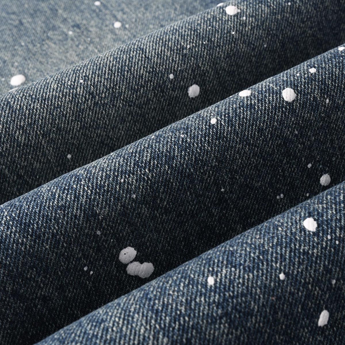 Mens trendy purple jeans, 100% cotton Rhinestones #9139