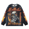 HS Long Sleeve Shirts Hip-hop loose oversize