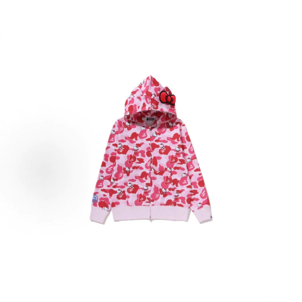 Bathing ape hoode bape co-branded hello kitty kuromi looseoutwearautum