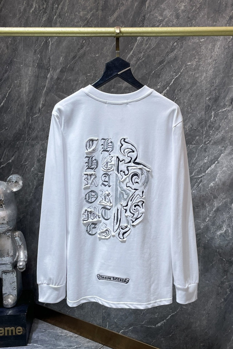 Chrome heart Long Sleeve Shirts High-quality 100% cotton streetwear