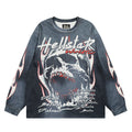 HS Long Sleeve Shirts Hip-hop loose oversize