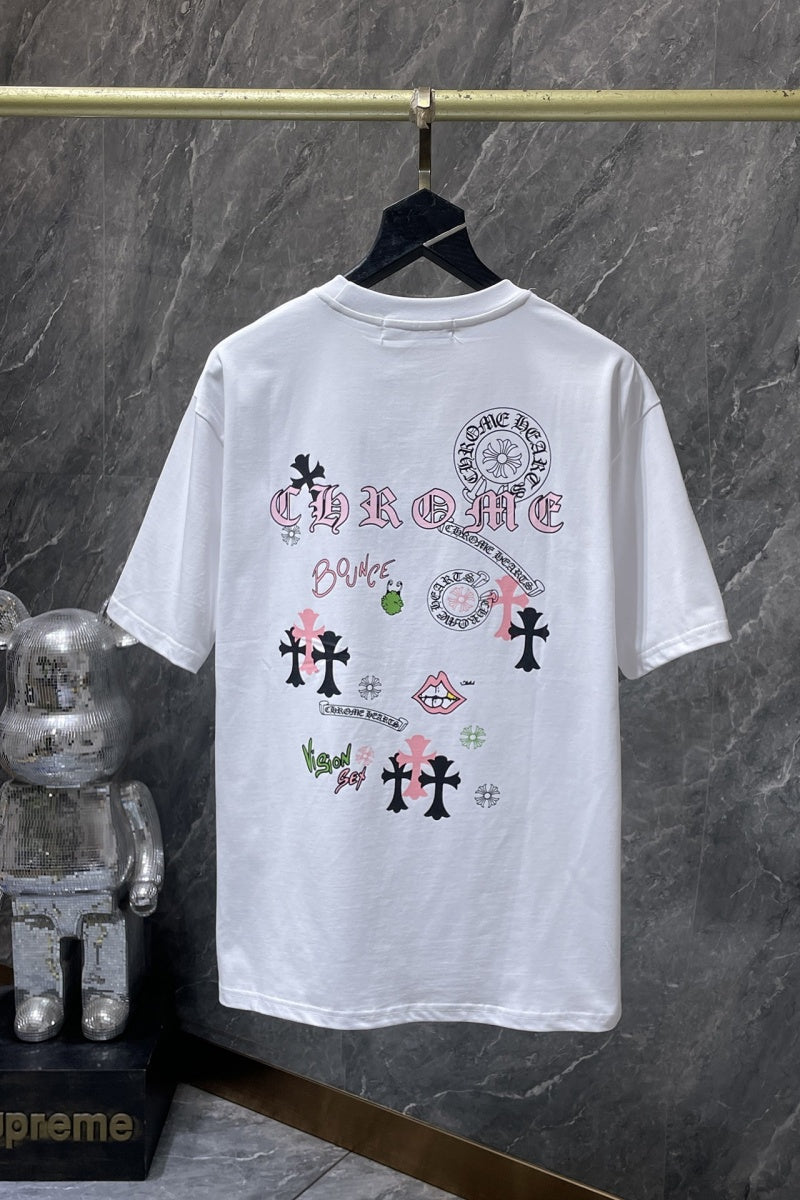 Chrome heart T shirts High-quality 100% cotton streetwear