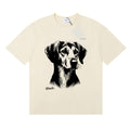 Rhude T Shirts Fox Hound Cotton Casual Short Sleeve Men and Women