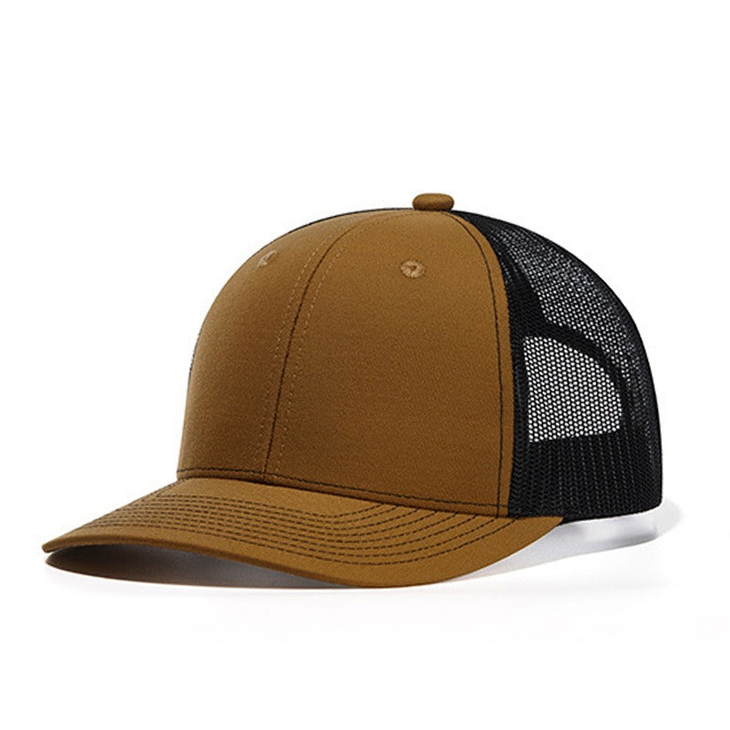 Trendy flat brimmed snapback hats sunshade net hat