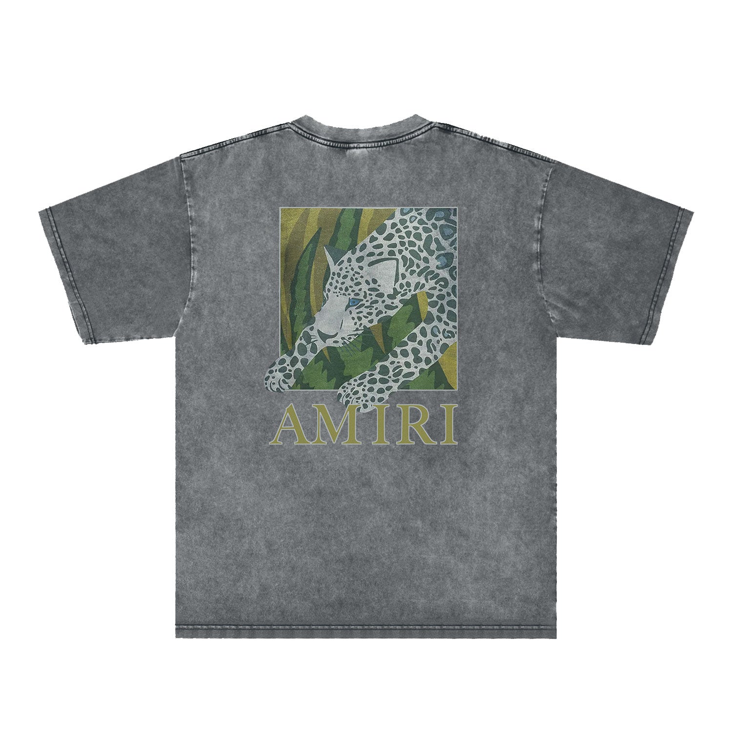 Amiri Washed Distressed T Shirt Printed Trendy Pure Cotton