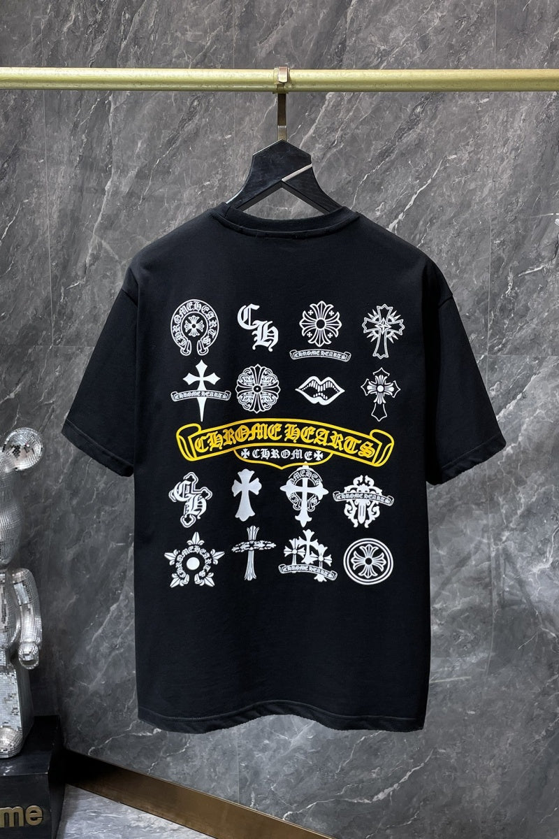 Chrome heart T shirts High-quality 100% cotton streetwear