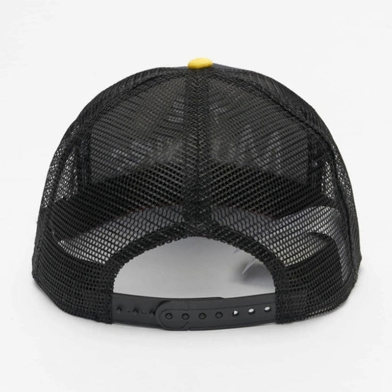 Trendy flat brimmed snapback hats mesh breathable