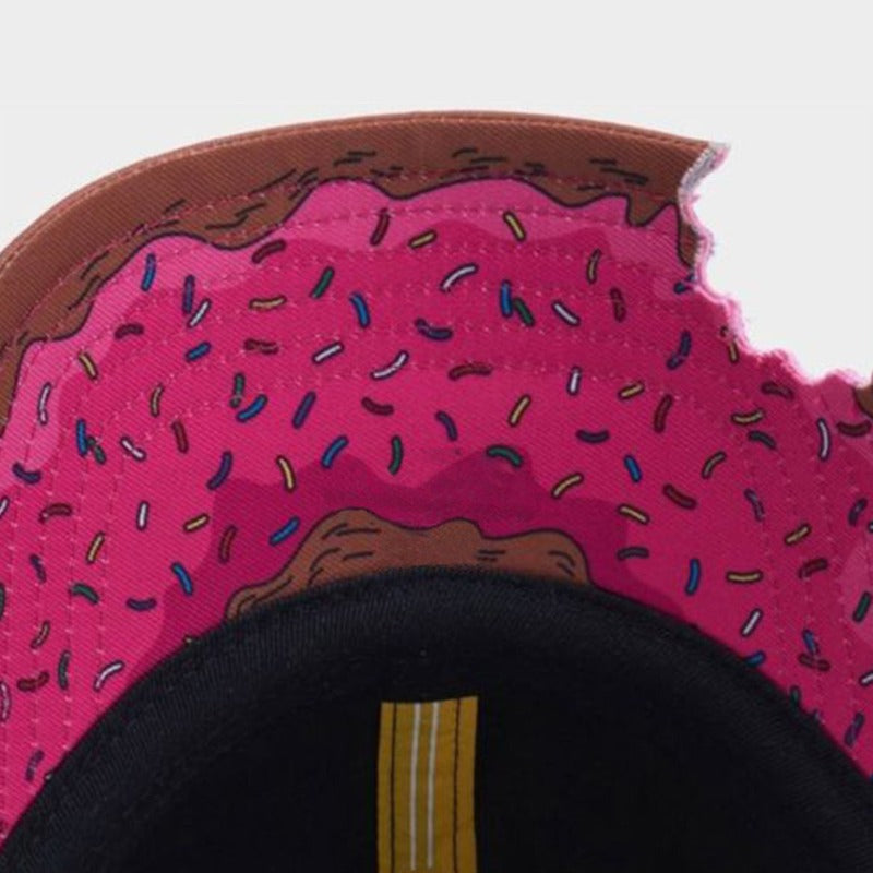 Trendy flat brimmed snapback hats curved brim missing corner sunshade adjustable