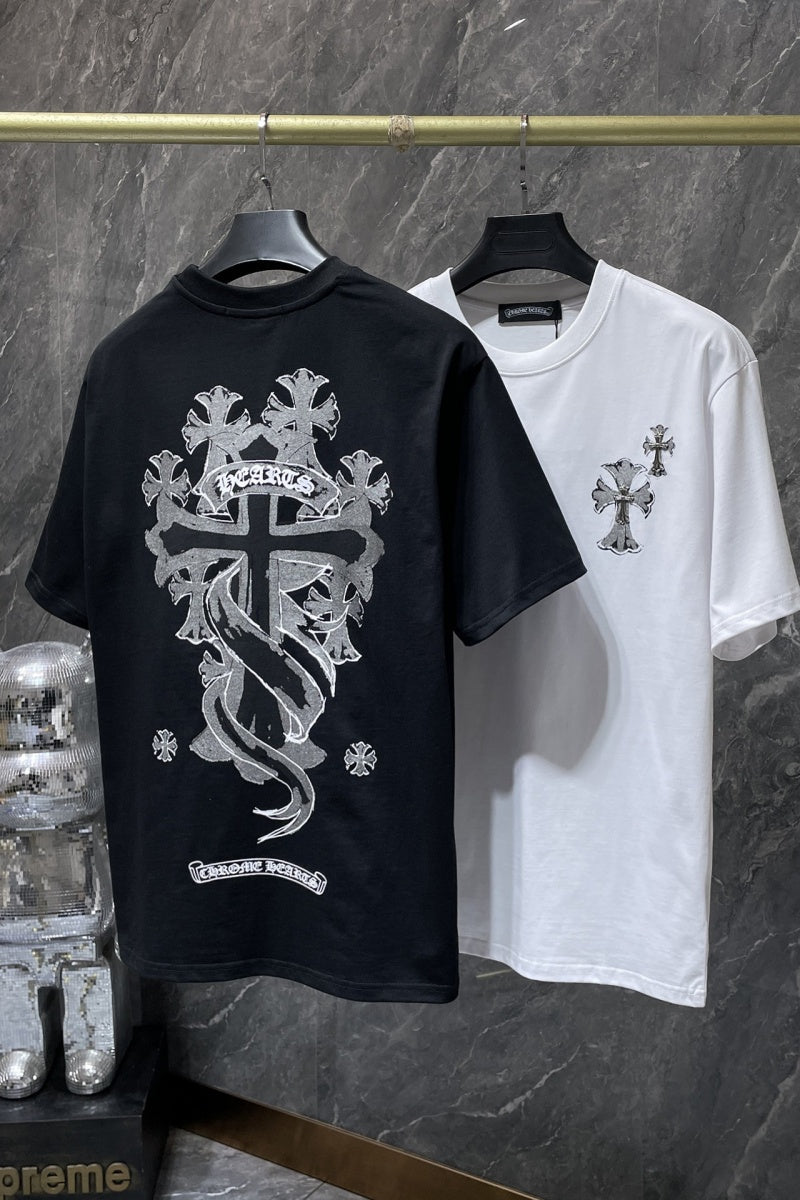 Chrome heart T shirts High-quality 100% cotton streetwear