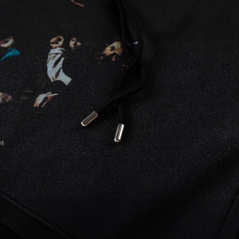 OW  hoodie oil painting series pattern pullover hooded