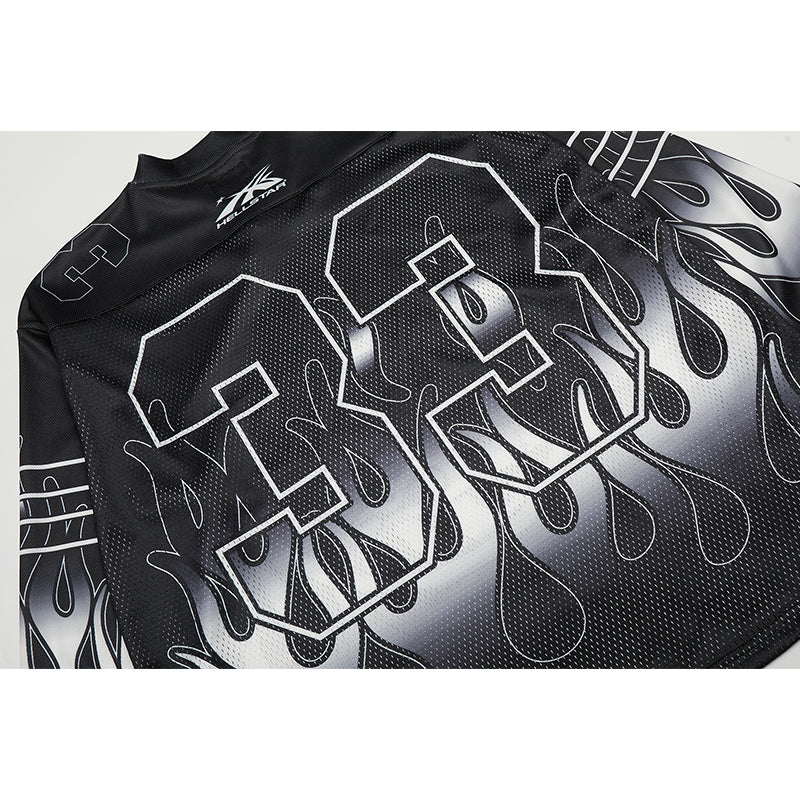HS Long Sleeve Shirts Hip-hop loose oversize