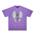 Amiri Washed Distressed T Shirt Printed Trendy Pure Cotton