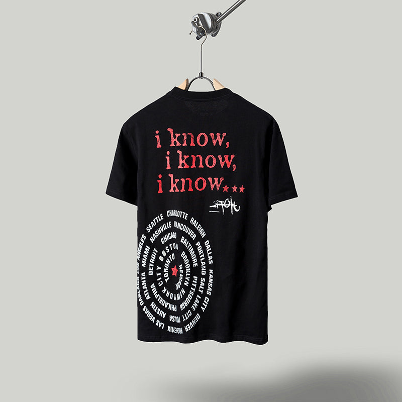 Travis Scott T Shirts Cactus Jack x Utopia Tour Utopia joint tour horror face short sleeve