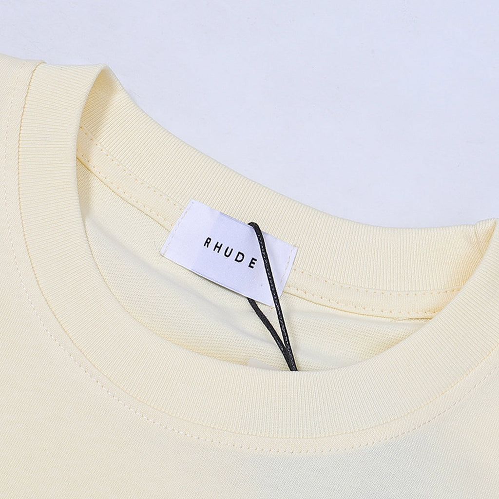 Rhude T Shirts Printed Cotton Versatile Casual Short Sleeve Men and Women
