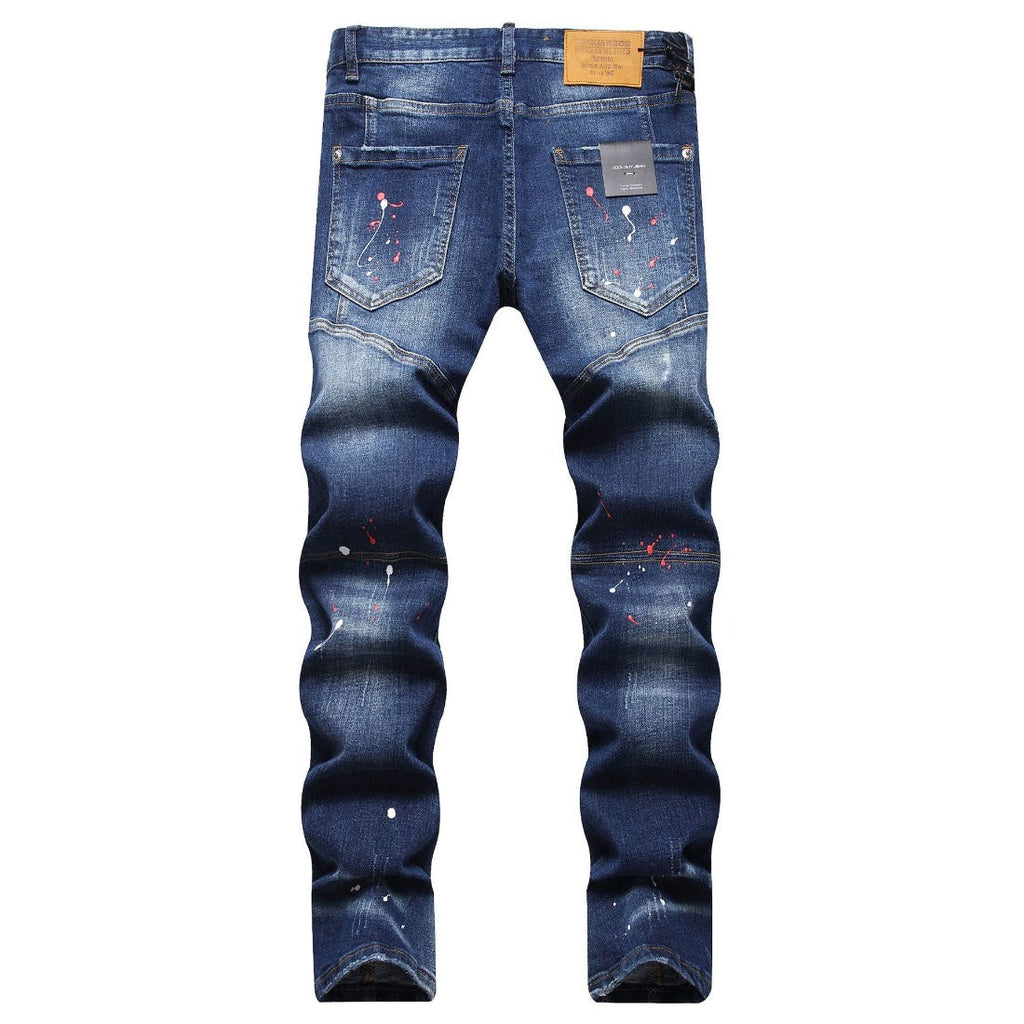 DSQ2 Jeans Distressed Slim-fit Stretch Jeans