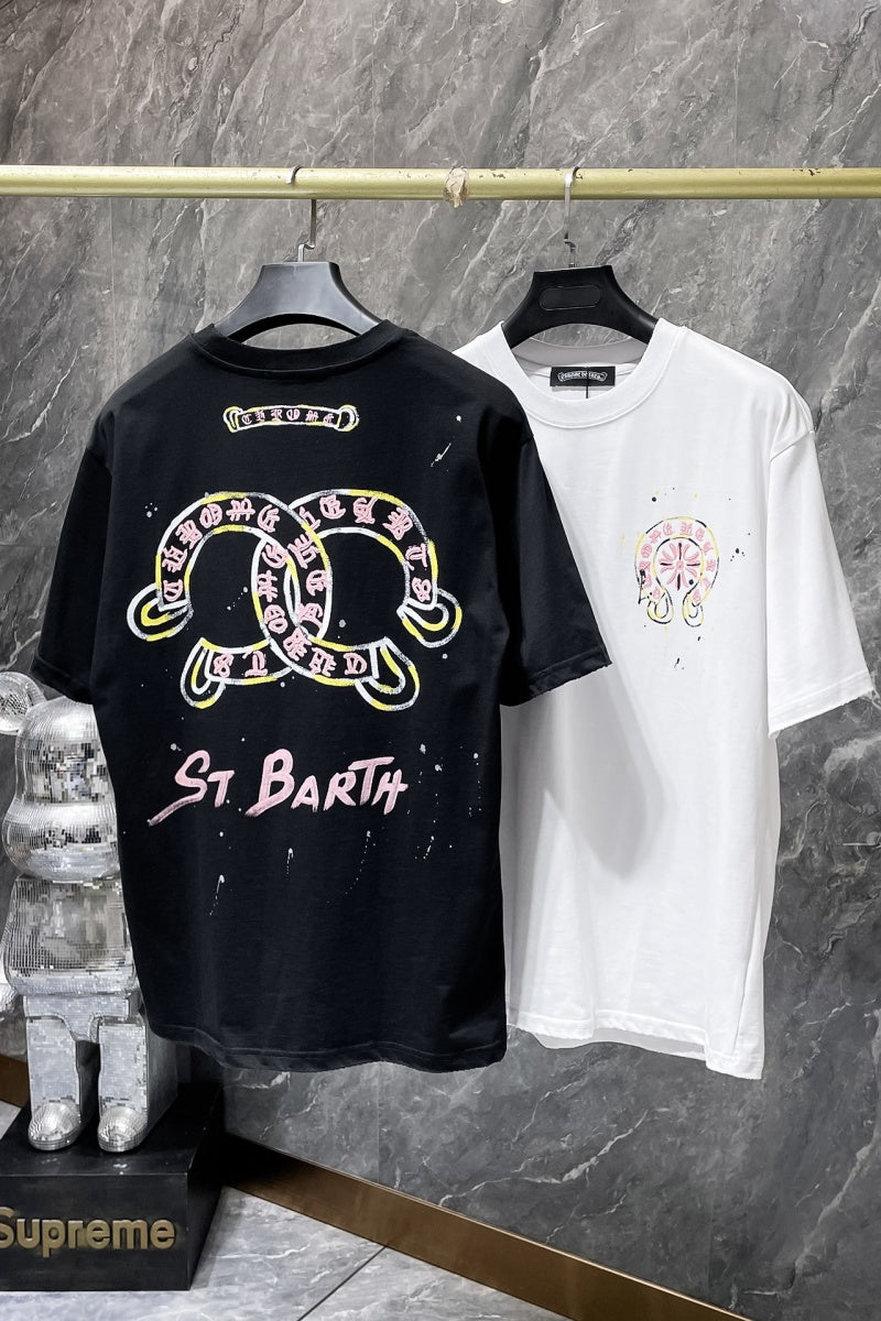 Chrome heart T shirts High-quality 100% cotton streetwear