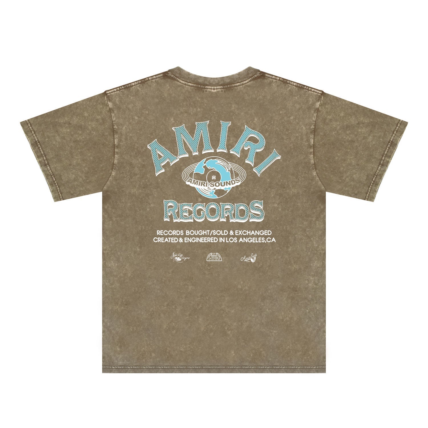 Amiri Washed Distressed T Shirt Printed Trendy Pure Cotton