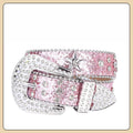 Hip-hop punk rhinestone belt kidsy2k five-pointed star decoration