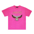 Amiri Washed Distressed T Shirt Printed Trendy Pure Cotton