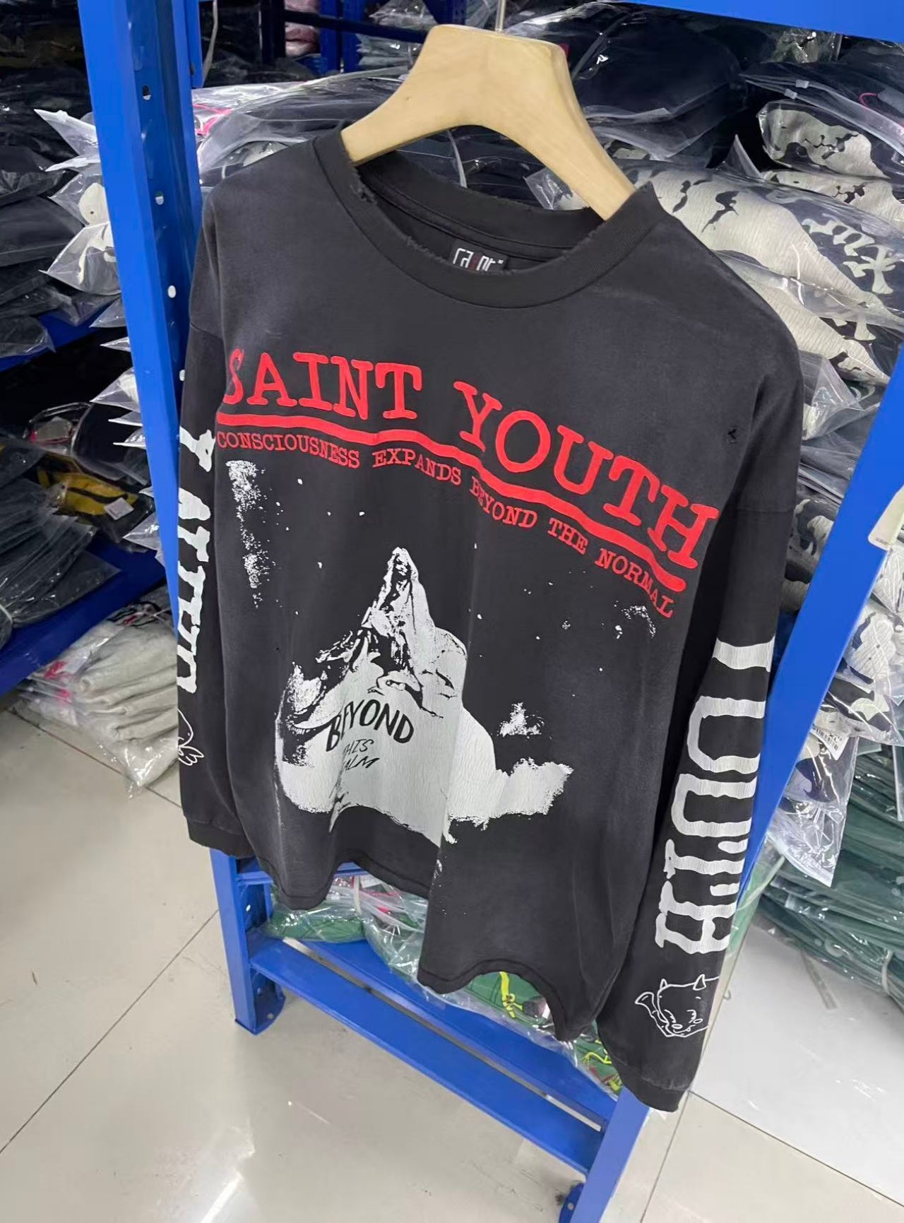 Saint Michael long sleeve shirts