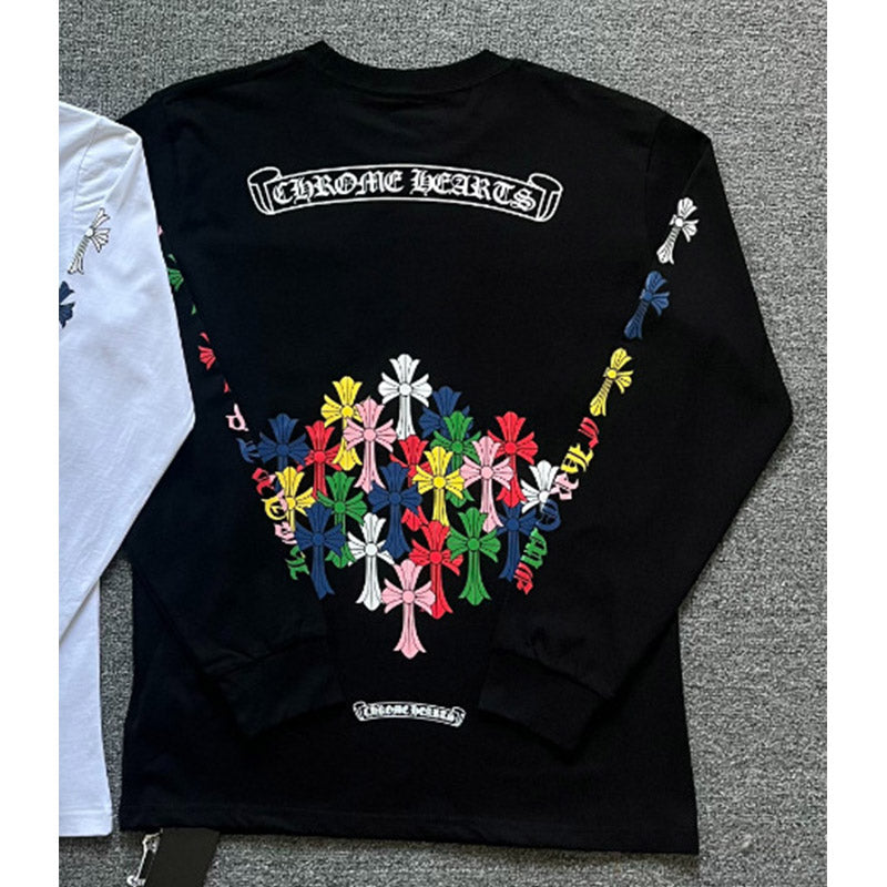 CHH  Heart Long Sleeve Shirt Unisex Fashion Loose Long Sleeve Shirt